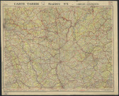 CARTE TARIDE ROUTIERE N°2 LORRAINE, LUXEMBOURG