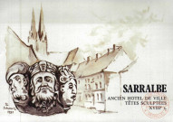 SARRALBE - ANCIEN HOTEL DE VILLE - TÊTES SCULPTEES XVIIIe s.