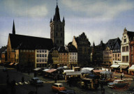 Trier,Hauptmarkt und St-Gangolf-Kirche