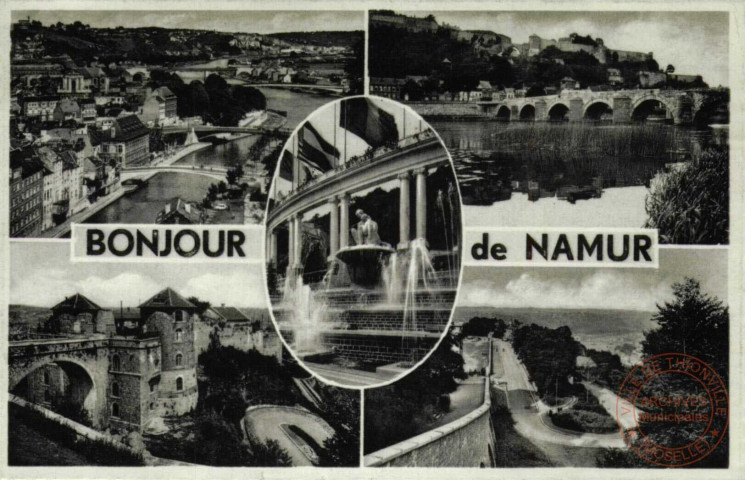 Bonjour de Namur.