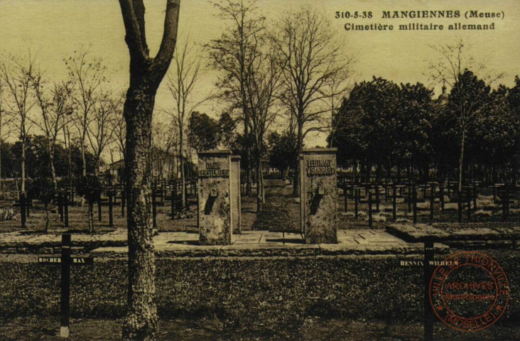 Mangiennes (Meuse) - Cimetière Militaire Allemand