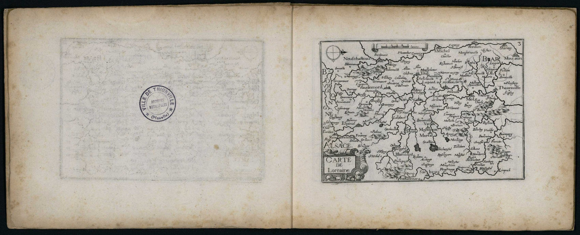 PLANS ET PROFILZ DES PRINCIPALES VILLES DU DUCHE DE LORRAINE, AUEC LA CARTE GENERALE & LES PARTICULERES DE CHASCUN GOUUERNEMENT D'ICELLES