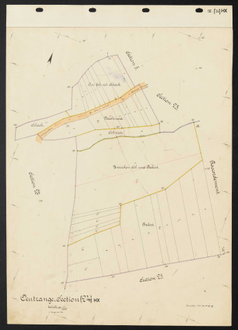 Oeutrange, section (24) HX.