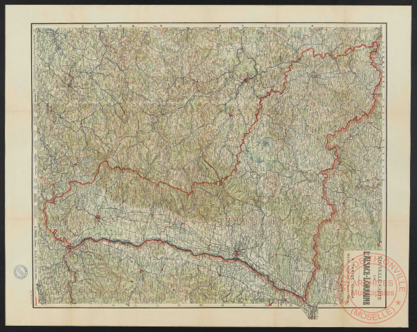 NOUVELLE CARTE DE L'ALSACE-LORRAINE