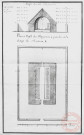 Plan et profil du magasin à poudre à la gorge du Bastion 6