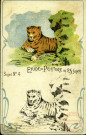 Etude de peinture: sujet n°4 - Le tigre
