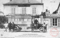 Cartes d'Autrefois (1890-1920) - Transports et communications - "Auto-transports" - Un des autobus faisant le service de Mourmelon-gare au Camp de Châlons