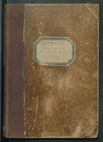 Registre de délibérations (1932-1955)