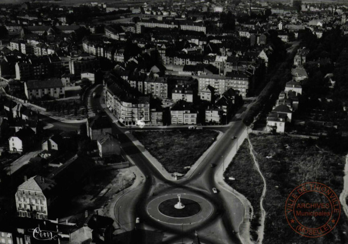 Thionville (Moselle) - Vue aérienne - Le Quartier de la Gare