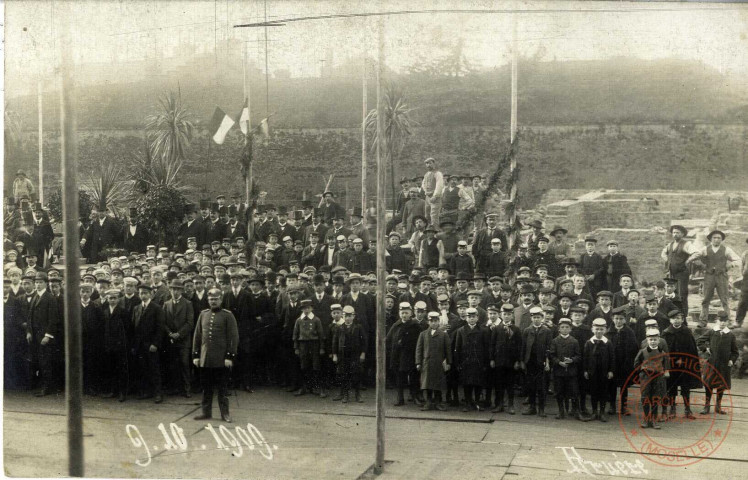 Grundsteinlegung für den neubau des Gymnasium's Diedenhofen 9.10.1909