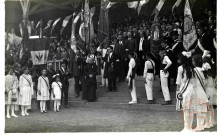 Thionville - [Manifestation au stade Jeanne d'Arc en présence d'associations mosellanes et italiennes]