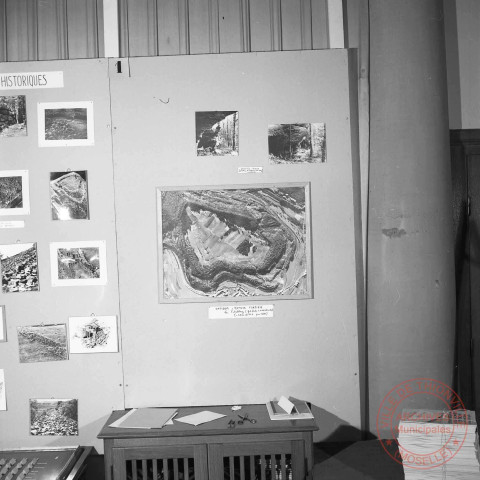 Exposition sur les fortifications à Thionville en 1970 par Georges Martig - Panneau sur les sites historiques