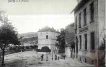 Sierck a.d. Mosel.- Sierck en 1907 - La poste et la route de Thionville