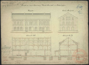 PROJECT ZU EINER GARNISON WASCH ANSTALT ZU DIEDENHOFEN. BLATT 3.