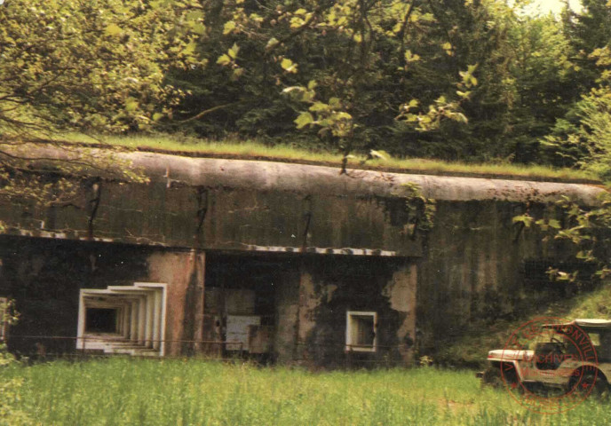 Kemplich (Moselle) - Ligne Maginot - Vue de l'entrée principale de l'ouvrage du Mont des Welsches.