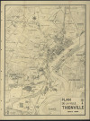 « PLAN DE LA VILLE DE THIONVILLE » / dressé par le Service d'arpentage municipal.-Reproduction d'un plan de 1948. Plan de la ville par quartiers.