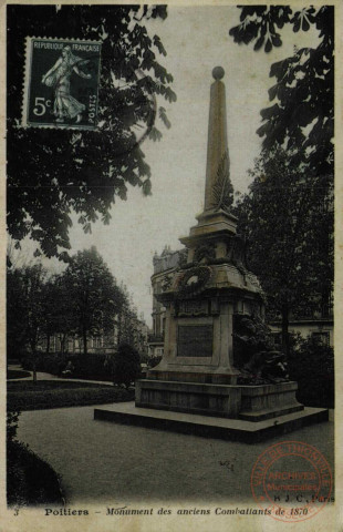 Poitiers - Monument des anciens Combattants de 1870