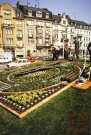 [Les espaces verts de la ville réalisant une horloge flore sur le rond-point place du Luxembourg]