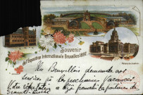 Souvenir de l'Exposition Internationale Bruxelles 1897.Palais de Justice.