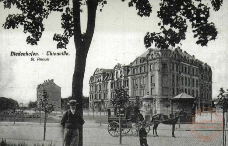 Diedenhofen - St. Peterstr.- Thionville / Thionville en 1905 - La route de Saint-Pierre