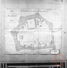 Plan du génie de la place de Thionville en 1847 - Délimitation des terrains militaires intérieurs