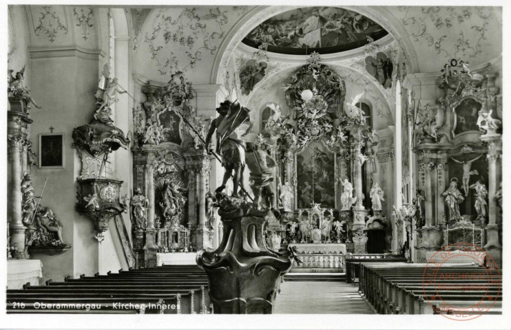 Coeur de l'église de Oberammergau