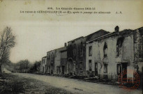 La Grande Guerre 1914-15. - Les ruines GERBEVILLER M.-et-M., après le passage des allemands