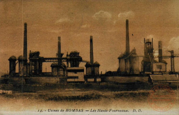 Usines de Rombas : Les Hauts-Fourneaux D.D.