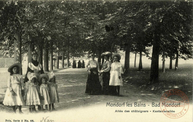 Mondorf-les-Bains- Bad Mondorf. Allée des châtaigners- Kastanienallée.