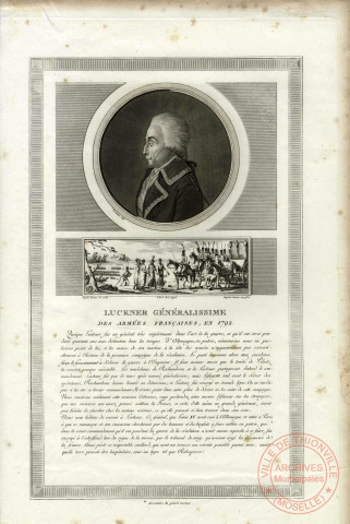 Luckner généralissime des armées françaises, en 1792