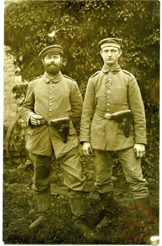 [16. Fuss Artillerie Regiment - Portraits de soldats en pied]