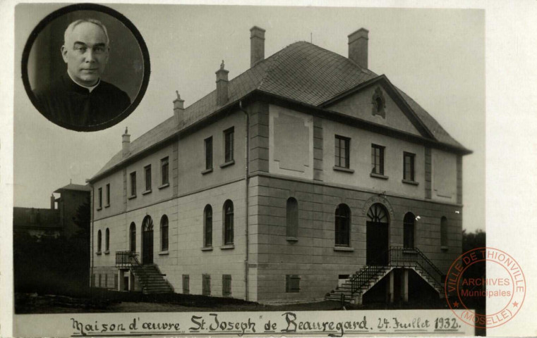 Maison d'oeuvre Saint Joseph de Beauregard 24 juillet 1932