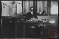 Hayange - Mars 1917 - Portrait de François de Wendel à son bureau