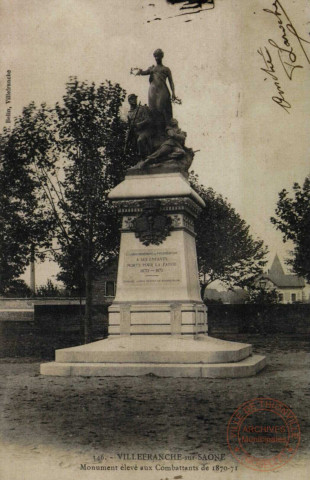 VILLEFRANCHE-SUR-SAONE - Monument élevé aux Combattants de 1870-1871