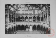 Album contenant 15 planches photographiques de Anvers, réalisées par DERO Frères - Planche n°7 : La Bourse