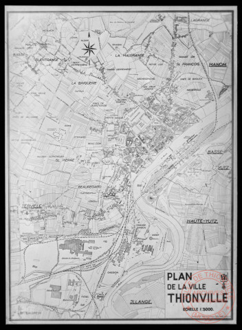 Plan de la ville de Thionville - Echelle 1:5000e
