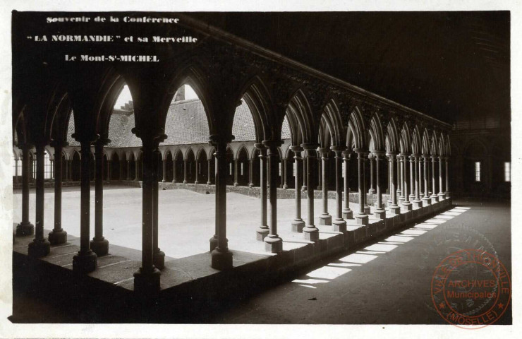 Souvenir de la Conférence ' La Normandie' et sa Merveille Le Mont-St-Michel.