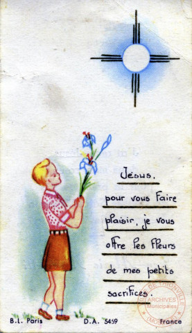 J'ai reçu Jésus dans mon coeur pour la première fois en l'église Saint-Maximin Thionville, le 7 juin 1959 - Jean-Marie MARCHETTI