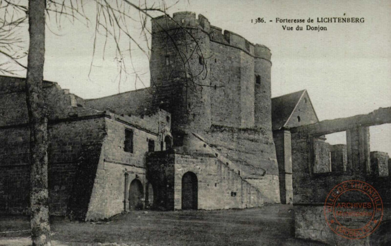 Forteresse de Lichtenberg : vue du Donjon