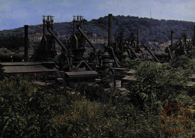 Lorraine-Escaut Usine de Longwy - Ligne des hauts fourneaux de la Section de Senelle