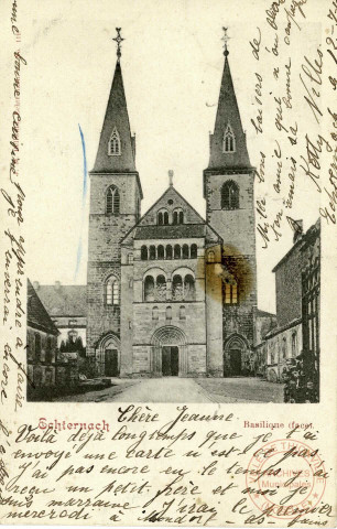 Echternach. Basilique (face).