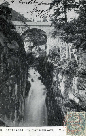 Cauterets. Le Pont d'Espagne.