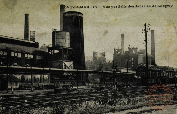 MONT-St-MARTIN - Vue partielle des Aciéries de Longwy