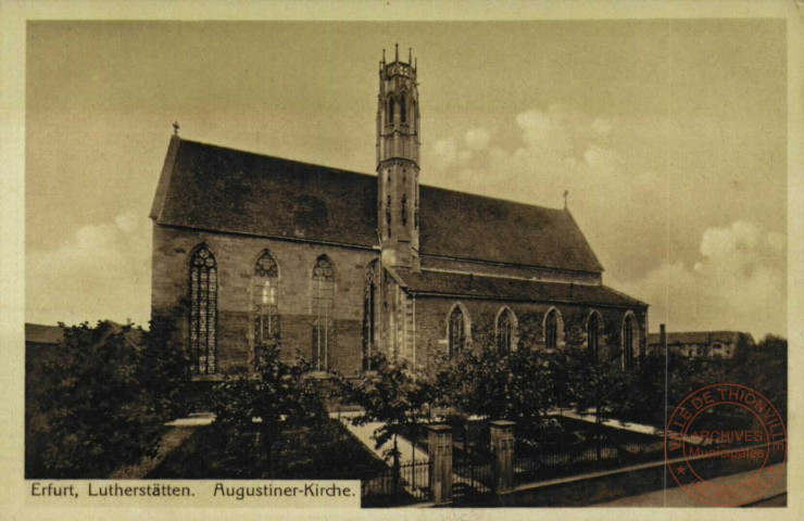 Erfurt, Lutherstätten. Augustiner-Kirche