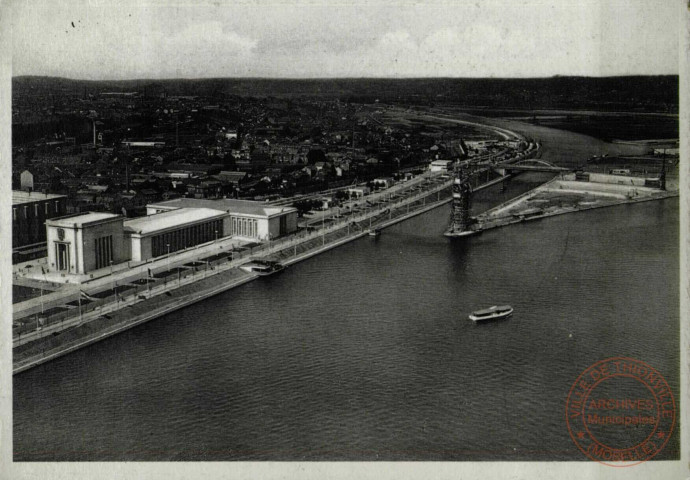 Carte officielle de l'Exposition Internationale de Liège 1939.Vue Panoramique.