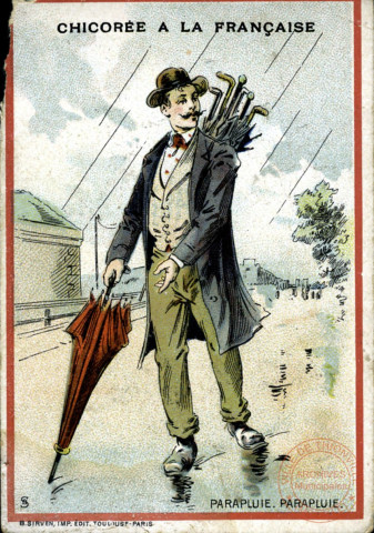 Vendeur de parapluie