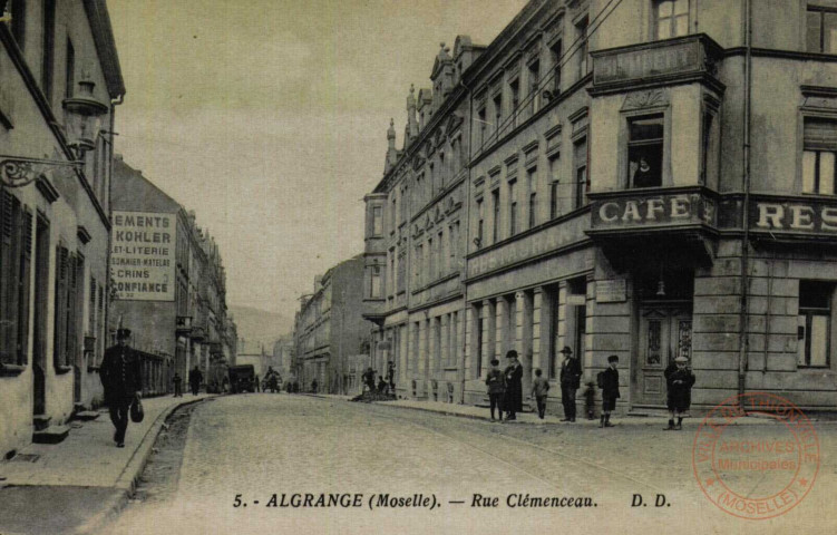 Algrange (Moselle) - Rue Clémenceau