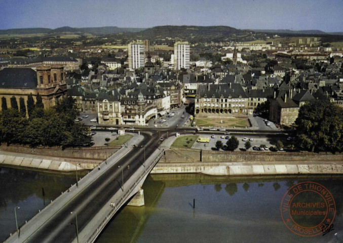 Thionville (Moselle) - Vue générale et le Pont des Alliés