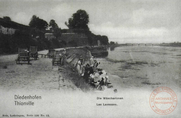 Diedenhofen - Die Wäscherinnen / Thionville - Les Laveuses - Thionville en 1902