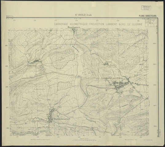 PLANS DIRECTEURS : ST AVOLD 2 a-b